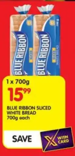 Shoprite Blue ribbon sliced white bread offer