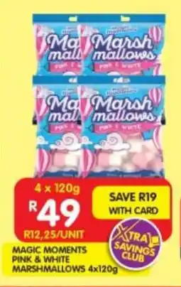 Shoprite Magic moments pink & white marshmallows offer