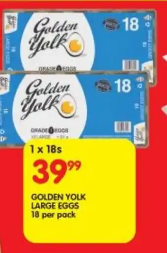 Shoprite Golden yolk large eggs offer