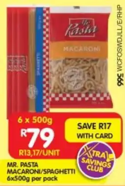 Shoprite Mr. pasta macaroni/spaghetti offer