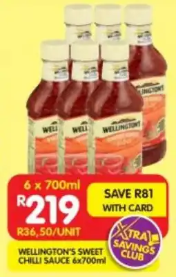 Shoprite Wellington's sweet chilli sauce offer