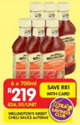 Shoprite Wellington's sweet chilli sauce offer