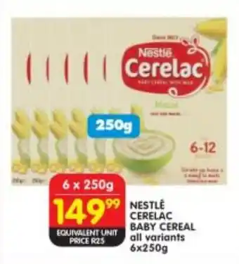 Shoprite Nestle cerelac baby cereal all variants offer