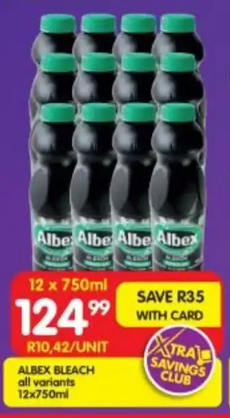 Shoprite Albex bleach all variants offer