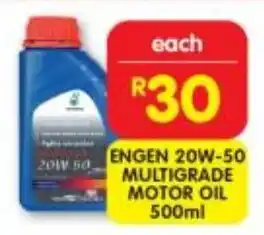 Shoprite Engen 20w-50 multigrade motor oil offer