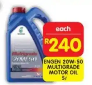 Shoprite Engen 20w-50 multigrade motor oil offer