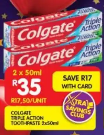 Shoprite Colgate triple action toothpaste offer