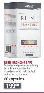 Dis-Chem Biogen Renu Bronzing Caps 60 Capsules offer