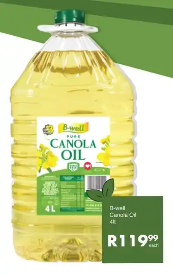 Save B-well Canola Oil offer