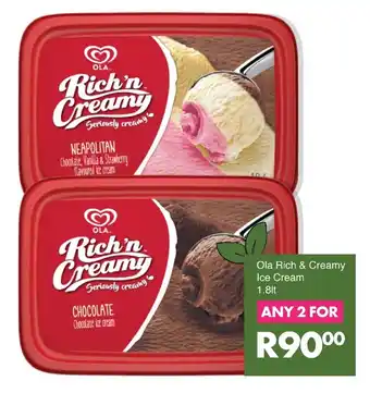 Save Ola Rich & Creamy Ice Cream offer