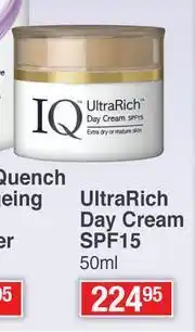 Dis-Chem IQ Derma Ultra Rich Day Cream SPF15-50ml offer