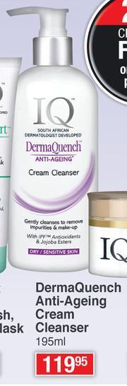 Dis-Chem IQ Derma Quench Anti Ageing Cream Cleanser-195ml offer