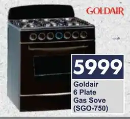 President Hyper Goldair 6 Plate Gas Stove offer