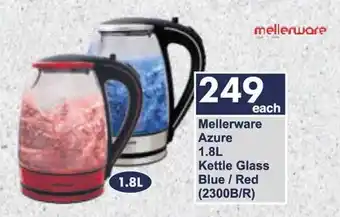 President Hyper Mellerware Azure Kettle Glass Blue/Red offer