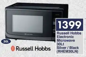 President Hyper Russell Hobbs Electronic Microwave Silver/Black offer