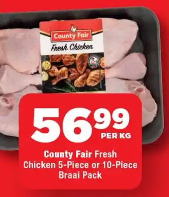 OK Foods County Fair Fresh Chicken Braai Pack offer