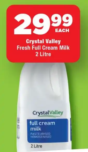 OK Foods Crystal Valley Fresh Full Cream Milk offer