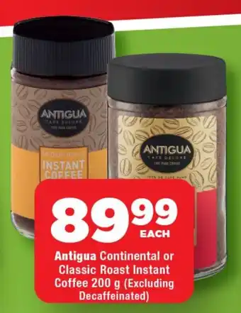 OK Foods Antigua Continental or Classic Roast Instant Coffee (Excluding Decaffeinated) offer