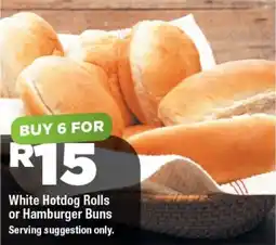 OK Foods White Hotdog Rolls or Hamburger Buns offer