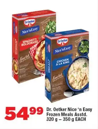 OK Foods Dr. Oetker Nice 'n Easy Frozen Meals Asstd. offer