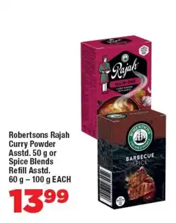 OK Foods Robertsons Rajah Curry Powder Asstd. or Spice Blends Refill Asstd. offer