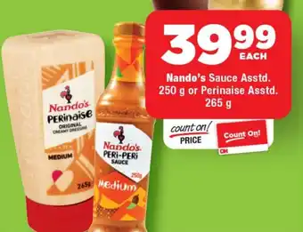 OK Foods Nando's Sauce Asstd. or Perinaise Asstd. offer