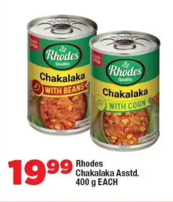 OK Foods Rhodes Chakalaka Asstd. offer