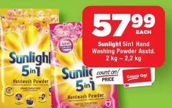 OK Foods Sunlight 5in1 Hand Washing Powder Asstd. offer