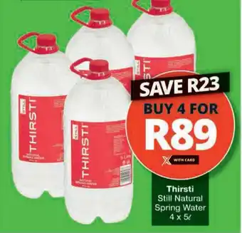 Checkers Hyper Thirsti Still Natural Spring Water offer