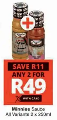 Checkers Hyper Minnies Sauce All Variants offer