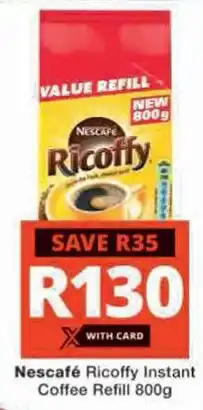 Checkers Hyper Nescafé Ricoffy Instant Coffee Refill offer