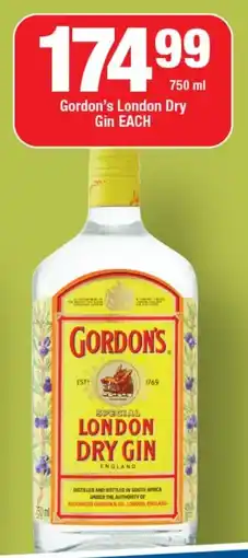 OK Liquor Gordon's London Dry Gin offer