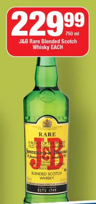 OK Liquor J&B Rare Blended Scotch Whisky offer