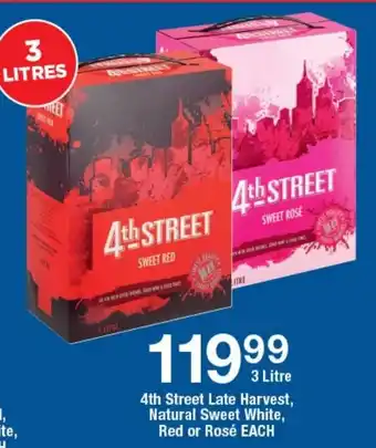 OK Liquor 4th Street Late Harvest, Natural Sweet White, Red or Rosé offer