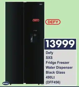 President Hyper Defy SXS Fridge Freezer Water Dispenser Black Glass offer