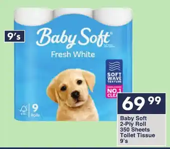 President Hyper Baby Soft 2-Ply Roll 350 Sheets Toilet Tissue offer