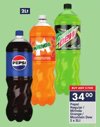 President Hyper Pepsi Regular/ Mirinda Orange/ Mountain Dew offer