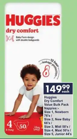 President Hyper Huggies Dry Comfort Value Bulk Pack Nappies offer