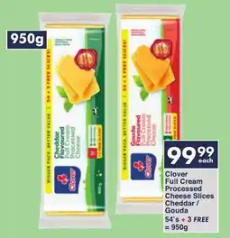 President Hyper Clover Full Cream Processed Cheese Slices Cheddar/ Gouda offer