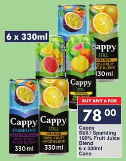 President Hyper Cappy Still/ Sparkling 100% Fruit Juice Blend Cans offer