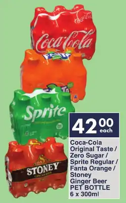 President Hyper Coca-Cola Original Taste/ Zero Sugar/ Sprite Regular/ Fanta Orange/ Stoney Ginger Beer offer