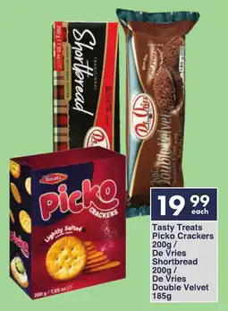 President Hyper Tasty Treats Picko Crackers/ De Vries Shortbread/ De Vries Double Velvet offer