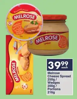 President Hyper Melrose Cheese Spread/ Wedges/ Portions offer