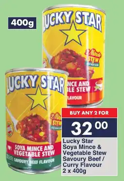 President Hyper Lucky Star Soya Mince & Vegetable Stew Savoury Beef/ Curry Flavour offer