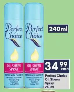 President Hyper Perfect Choice Oil Sheen Spray offer