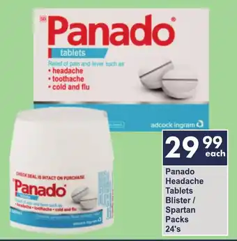 President Hyper Panado Headache Tablets Blister/ Spartan Packs offer