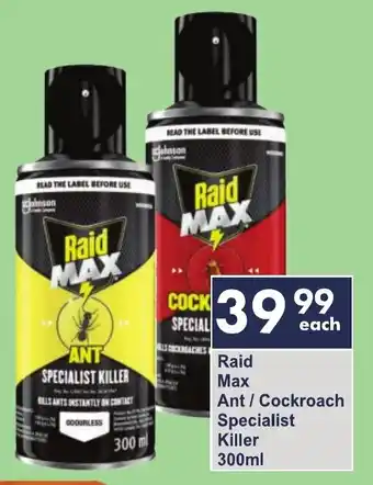 President Hyper Raid Max Ant/ Cockroach Specialist Killer offer