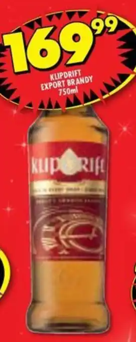 Shoprite Liquor Klipdrift export brandy offer