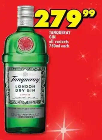 Shoprite Liquor Tanqueray gin all variants offer