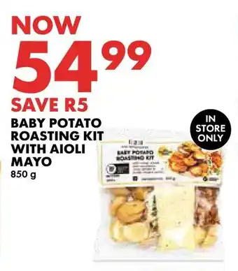 Woolworths Baby potato roasting kit with aioli mayo offer